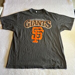 Vintage 1993 San Francisco Giants Hanes Beefy-T Shirt XL Single Stitch MLB Gray